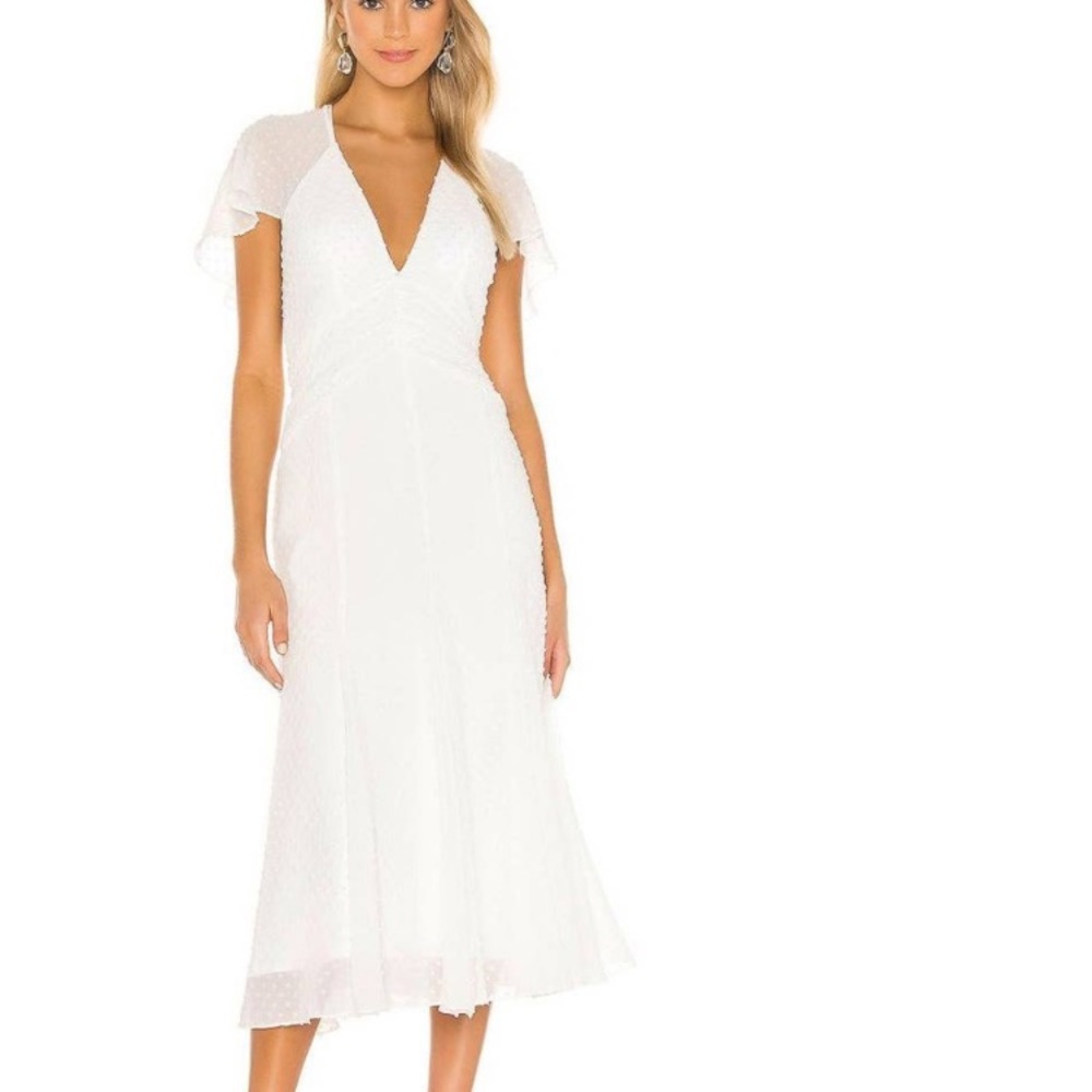 Katie May Show the F Up Midi Dress in Ivory